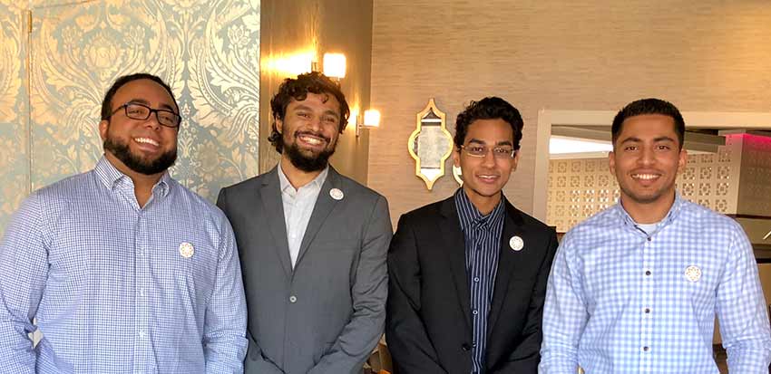 Beneficent's directors, from left to right: Executive Director Ahmed Rizk, Co-founders Thamjeeth Abdul Gaffoor, Nahian Alam, and Hussain Sharif.