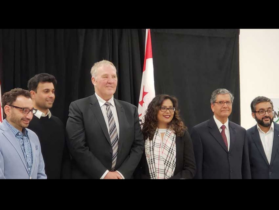 MP Bill Blair, Minister of Border Security and Organized Crime Reduction, and MP Iqra Khalid attended a press conference with the Muslim Neighbour Nexus on Feb. 23, 2019.