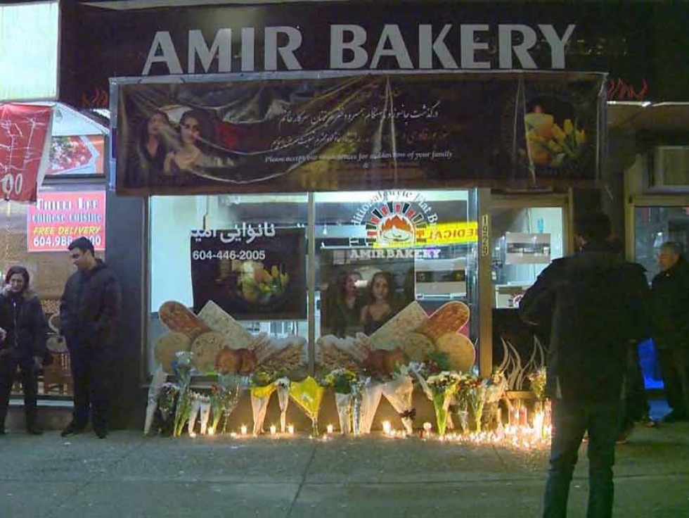 Amir Pasavand, owner of Amir Bakery, lost both his wife and daughter in the Ukrainian airplane crash in Iran this week.