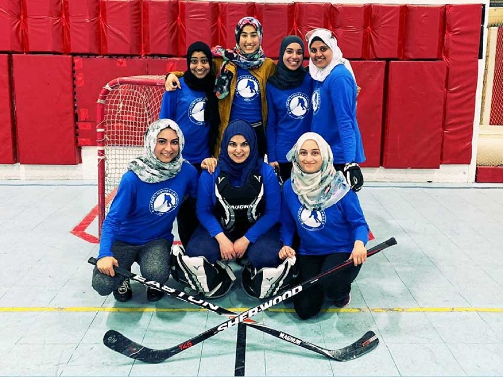 Meet the women of the Jaffari Hockey League in Thornhill, Ontario.
