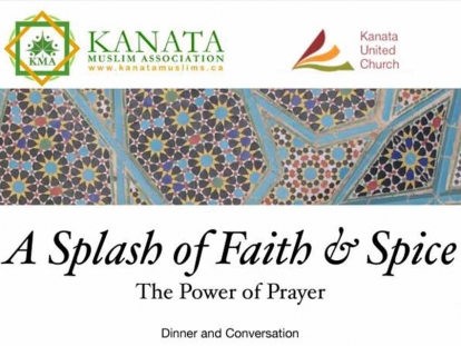 The Kanata Muslim Association (KMA) has partnered with the Kanata United Church (KUC) to organize their third annual joint fundraising dinner for Caldwell Family Centre.