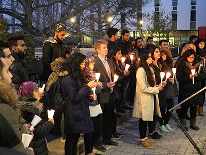 Students gathered at Carleton University on March 29th to mourn the victims of the Lahore Attack over Easter Weekend