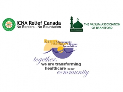 ICNA Relief Canada and Brantford Mosque Supports the Brant Community Healthcare System with Donation to Purchase a Ventilator